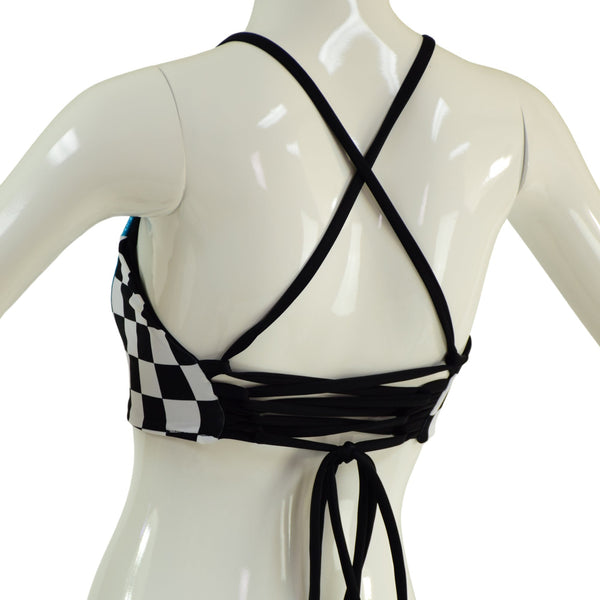 Criss Cross Strappy Back Halter - 4