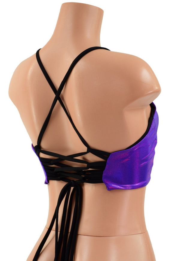 Criss Cross Strappy Back Halter Top - Coquetry Clothing