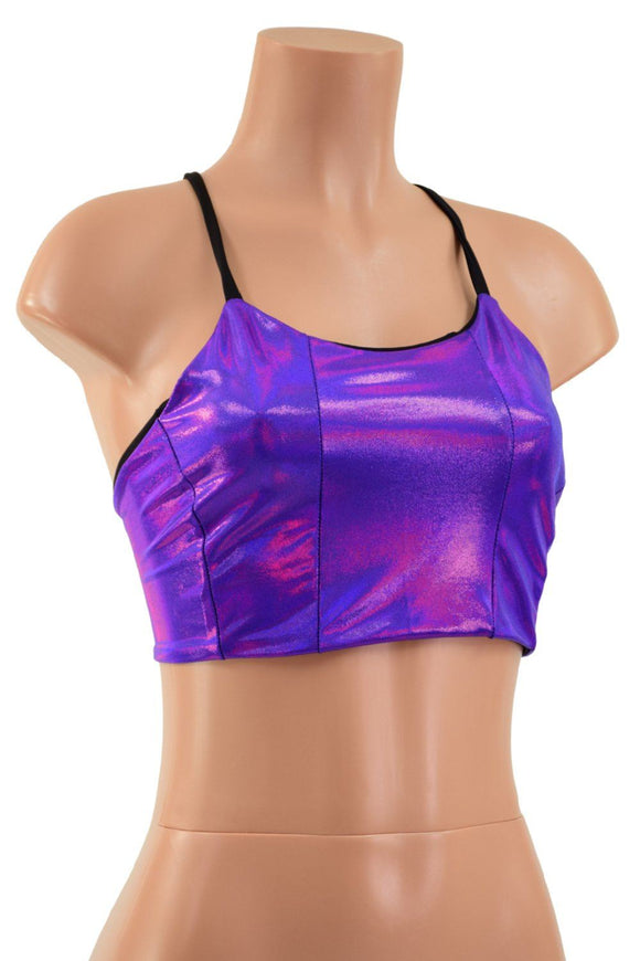 Criss Cross Strappy Back Halter Top - Coquetry Clothing