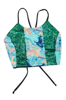 Criss Cross Strappy Back Halter Top - Coquetry Clothing