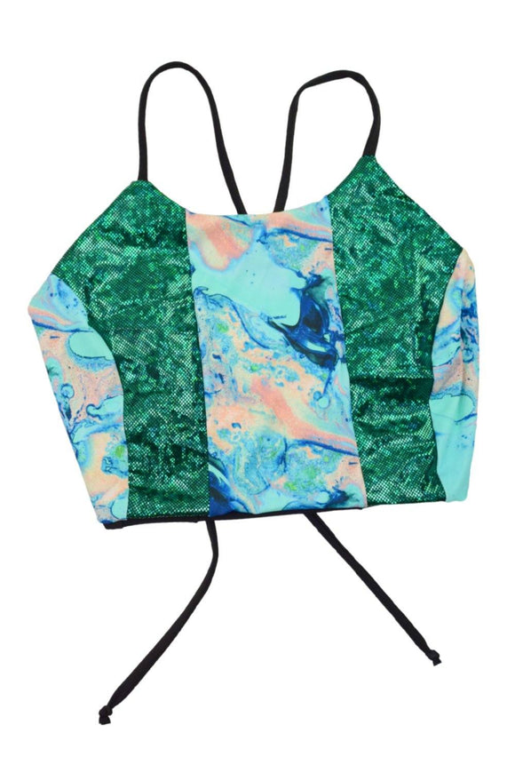 Criss Cross Strappy Back Halter Top - Coquetry Clothing