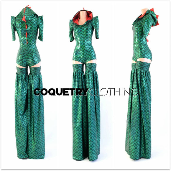 Crocodile Stilting Costume - Coquetry Clothing