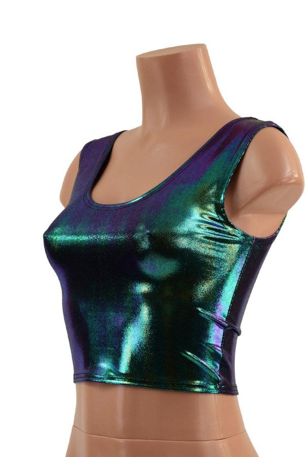 Crop Tank in Scarab - 1