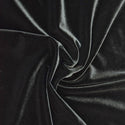 Black Stretch Velvet Fabric - 1