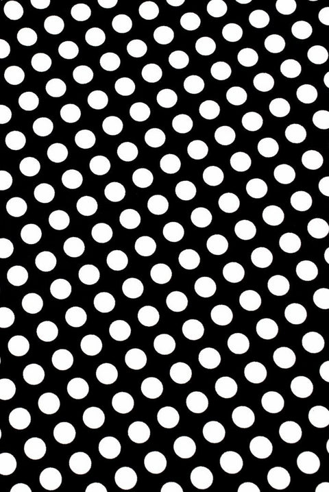 Black and White Polka Dot Fabric - Coquetry Clothing