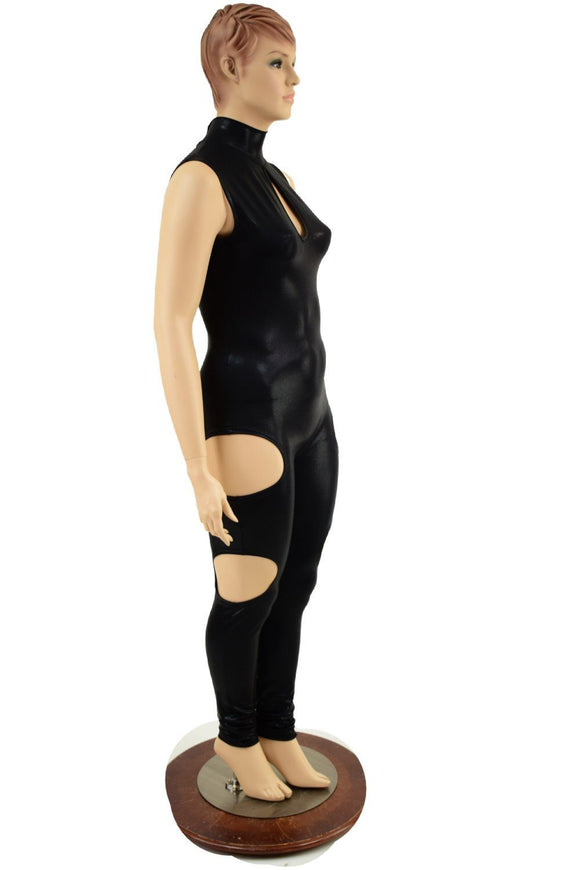 Cutout Catsuit in Black Mystique - Coquetry Clothing