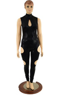 Cutout Catsuit in Black Mystique - Coquetry Clothing