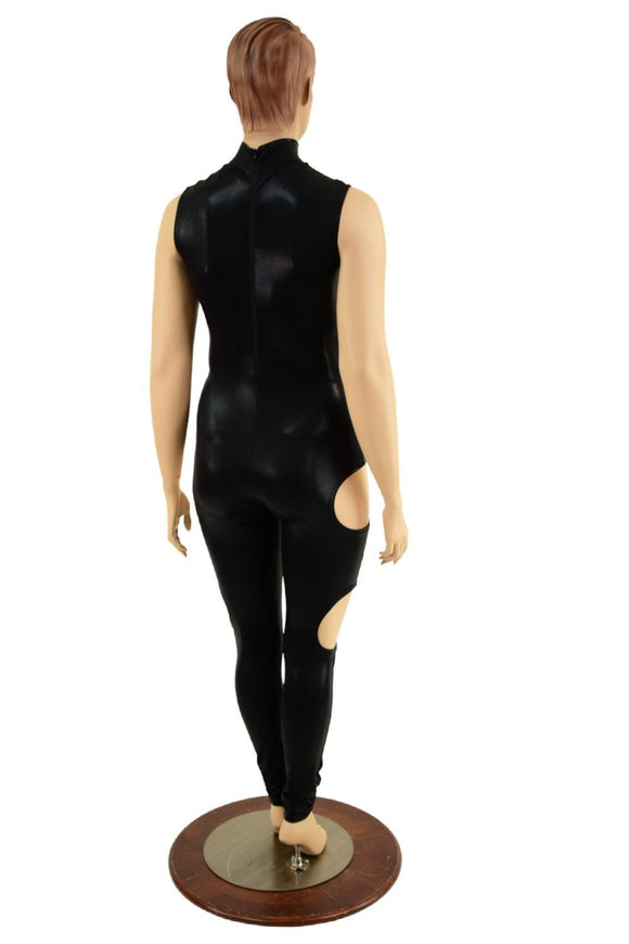 Cutout Catsuit in Black Mystique - Coquetry Clothing