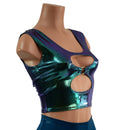 Cutout O - Ring Crop Tank in Scarab - Coquetry Clothing