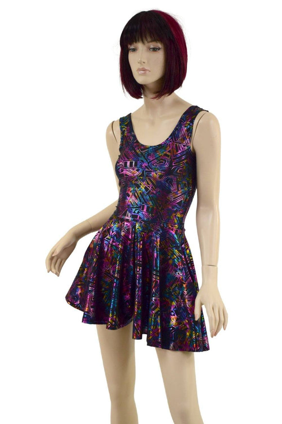 CyberSpace Fit and Flare Pocket Romper - Coquetry Clothing