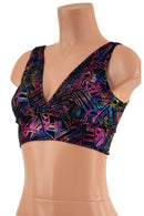 CyberSpace Metallic Spandex Fabric - Coquetry Clothing