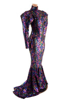Cyberspace Puddle Train Gown - Coquetry Clothing