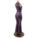 CyberSpace Solar Flare Catsuit with Keyhole Neckline - Coquetry Clothing
