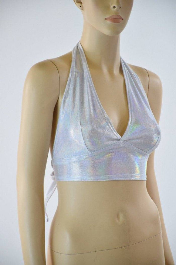 Darted Tie Back Halter in Flashbulb - Coquetry Clothing