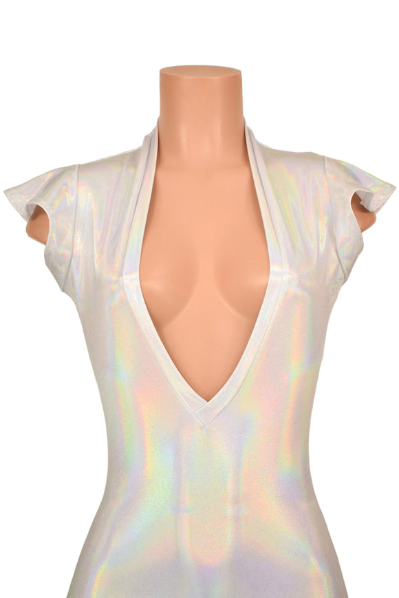 Deep Plunge Flashbulb Romper - Coquetry Clothing