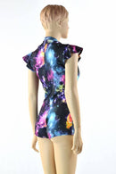 Deep Plunging V Galaxy Romper - Coquetry Clothing