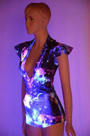 Deep Plunging V Galaxy Romper - Coquetry Clothing