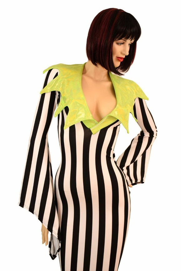 Demonica Collar Puddle Train Gown - Coquetry Clothing