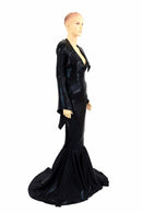 Demonica Collar Puddle Train Gown - Coquetry Clothing
