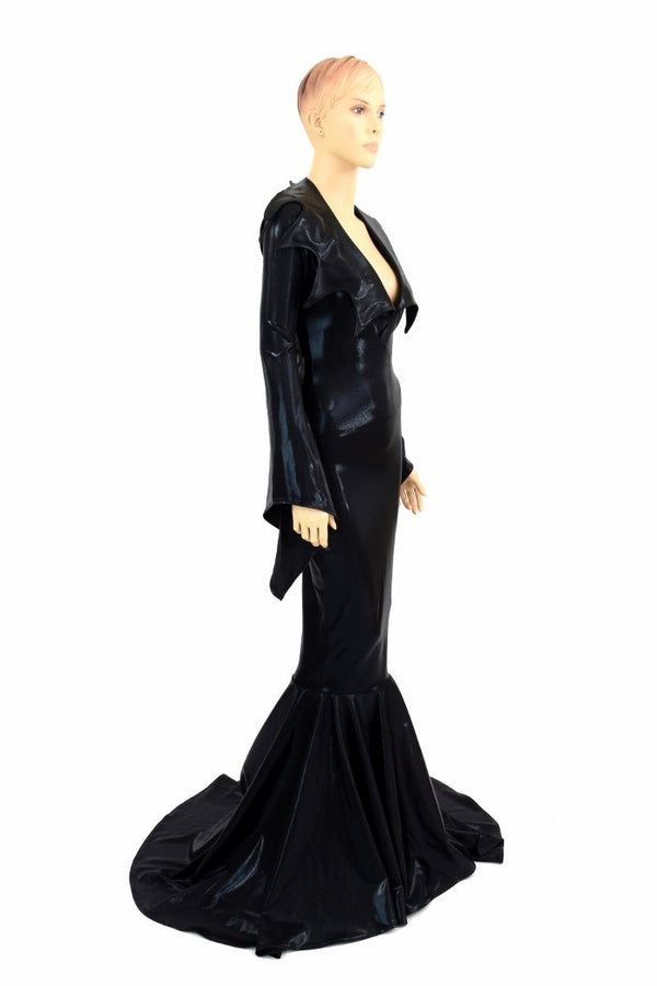 Demonica Collar Puddle Train Gown - 3