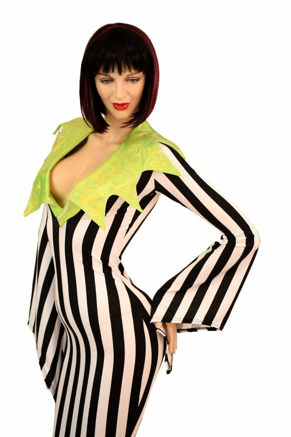 Demonica Collar Puddle Train Gown - Coquetry Clothing
