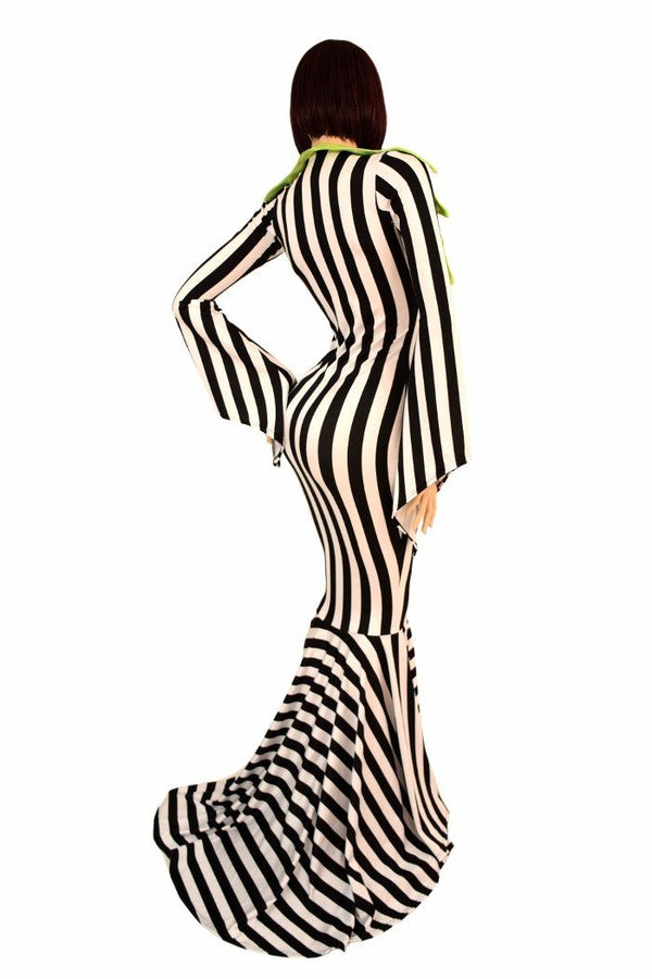 Demonica Collar Puddle Train Gown - 5