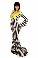 Demonica Collar Puddle Train Gown - 2