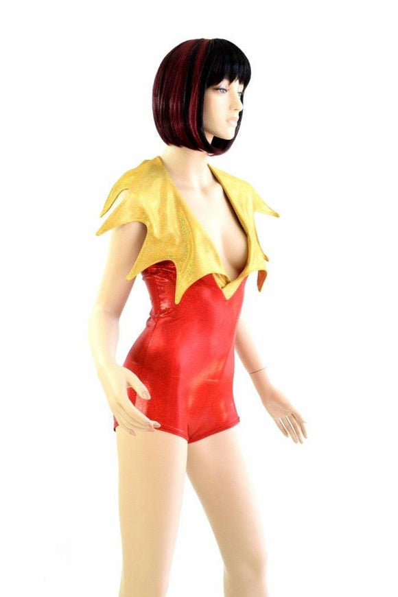 Demonica Collared Romper - Coquetry Clothing
