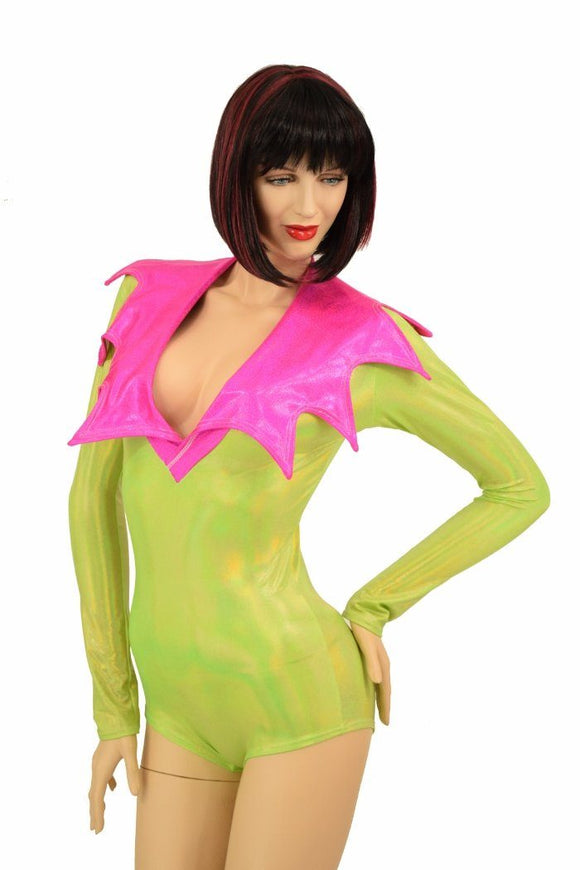 Demonica Collared Romper - Coquetry Clothing