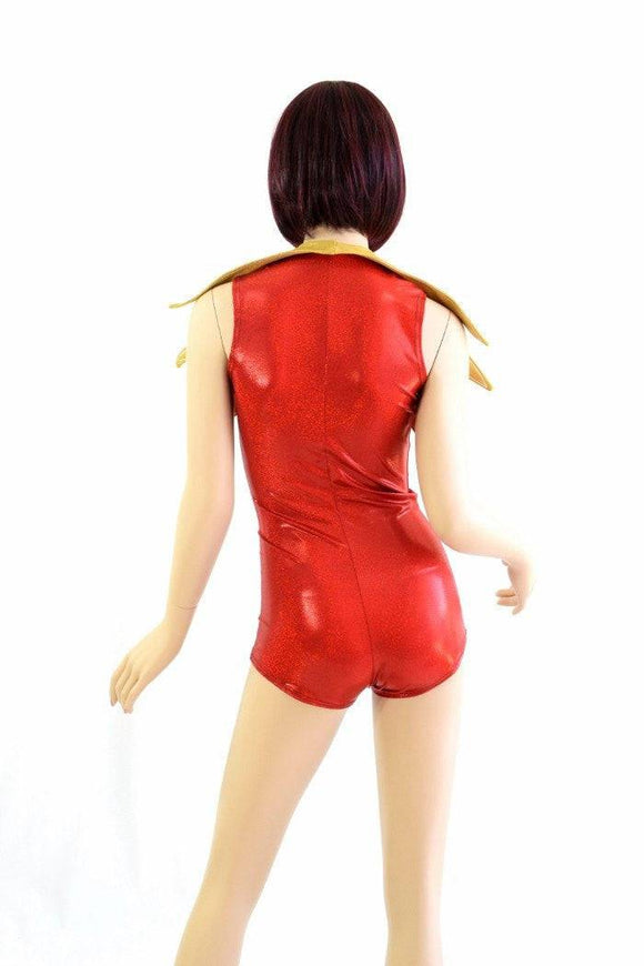 Demonica Collared Romper - Coquetry Clothing