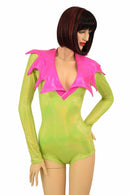 Demonica Collared Romper - Coquetry Clothing