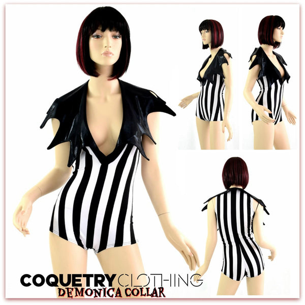 Demonica Collared Romper - 7