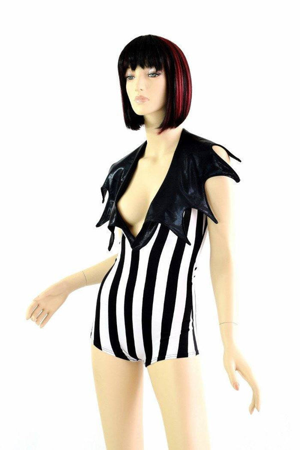 Demonica Collared Romper - 2