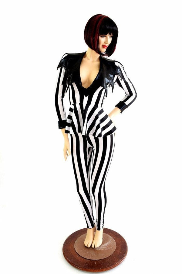 Demonica Peplum Top & Leggings Set - 2