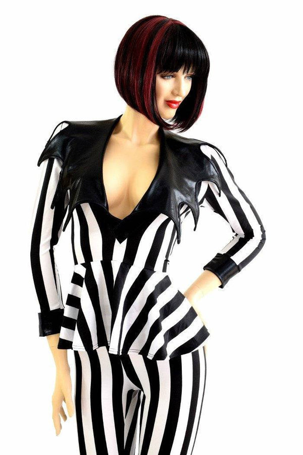 Demonica Peplum Top & Leggings Set - 3