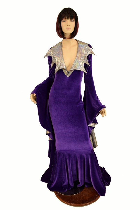 Demonica Sorceress Puddle Train Gown - Coquetry Clothing