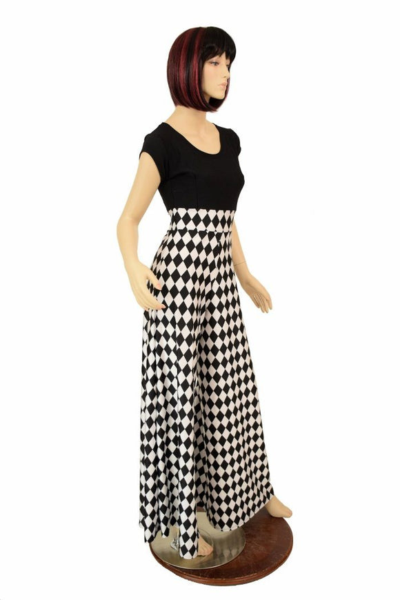 Diamond & Soft Knit Wide Leg Jumpsuit - Coquetry Clothing