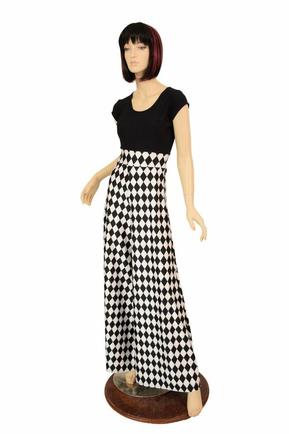 Diamond & Soft Knit Wide Leg Jumpsuit - Coquetry Clothing