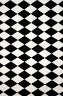 UV Black & White Diamond Fabric - 2