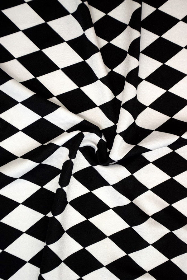 Black & White "Stella" Zipper Romper - 8