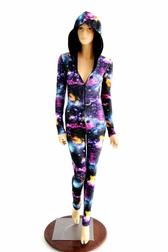 "Don't Bother Me" Galaxy Catsuit - Coquetry Clothing
