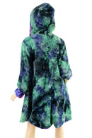 Double Minky Reversible A Line Coat - Coquetry Clothing