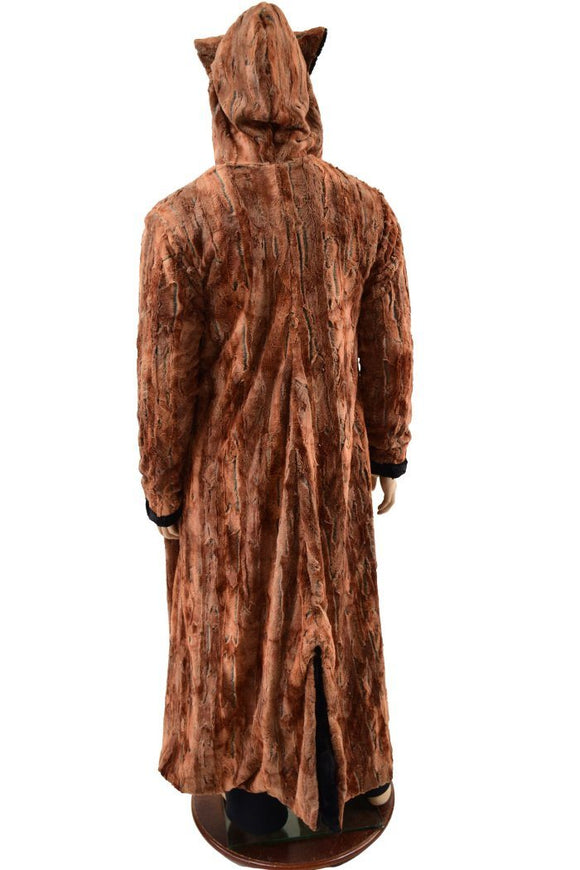 Double Minky Reversible Full Length Duster with Fox Ears - Coquetry Clothing