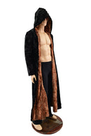 Double Minky Reversible Full Length Duster with Fox Ears - Coquetry Clothing