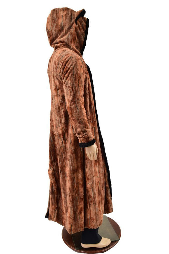 Double Minky Reversible Full Length Duster with Fox Ears - Coquetry Clothing
