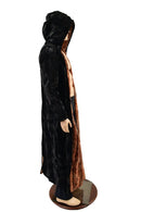 Double Minky Reversible Full Length Duster with Fox Ears - Coquetry Clothing