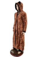 Double Minky Reversible Full Length Duster with Fox Ears - Coquetry Clothing