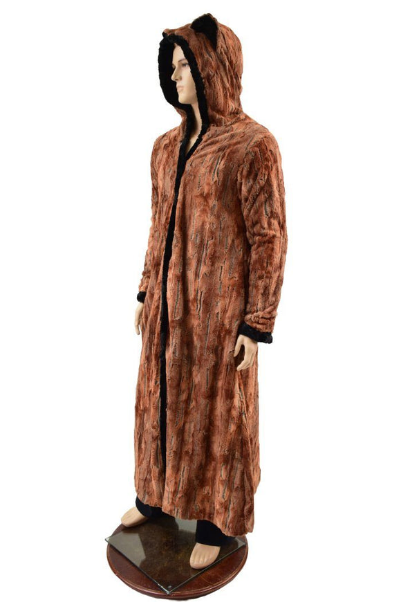 Double Minky Reversible Full Length Duster with Fox Ears - Coquetry Clothing