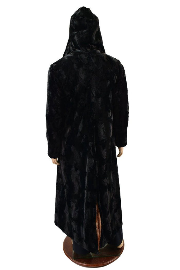 Double Minky Reversible Full Length Duster with Fox Ears - Coquetry Clothing