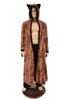 Double Minky Reversible Full Length Duster with Fox Ears - Coquetry Clothing